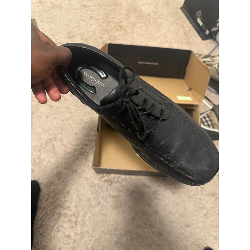 steel-toe Florsheim work shoe size 12